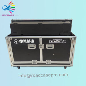 Hydraulic flight case for Yamaha RIVAGE PM3 Console